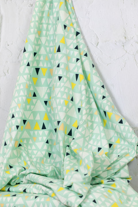 Art Gallery Fabrics - Morning Walk Knits - Mojave - Aloe