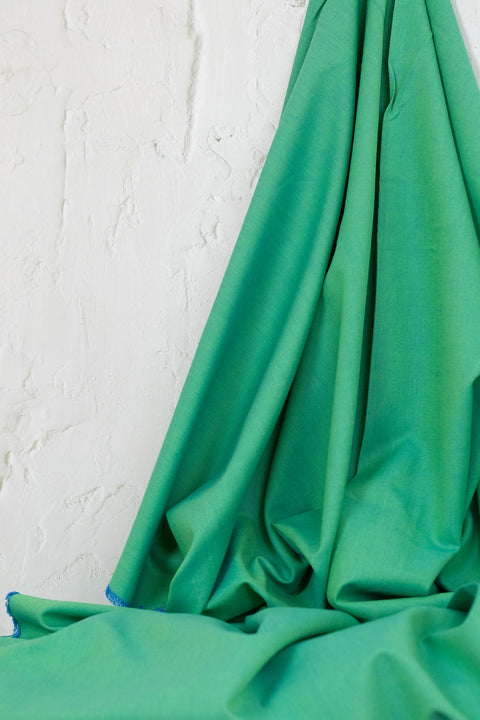 Artisan Cotton Solid Green Blue