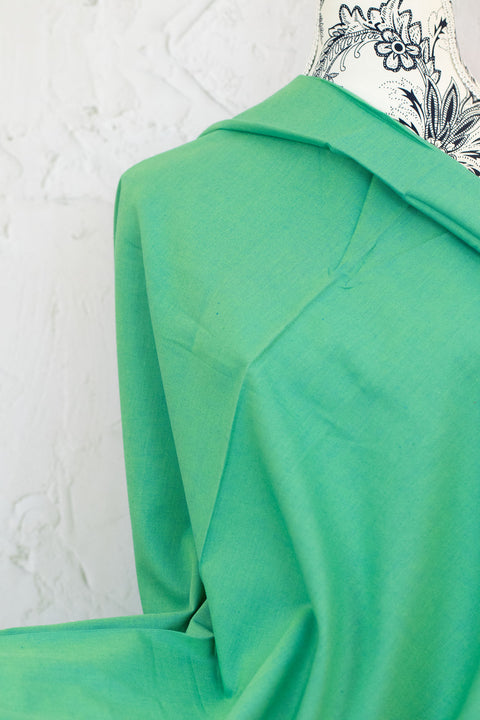 Artisan Cotton Solid Green Blue