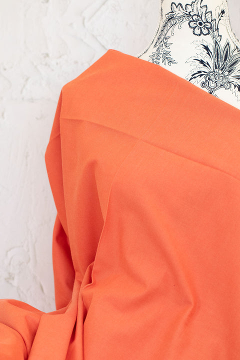 Artisan Cotton Solid Red Orange / Coral