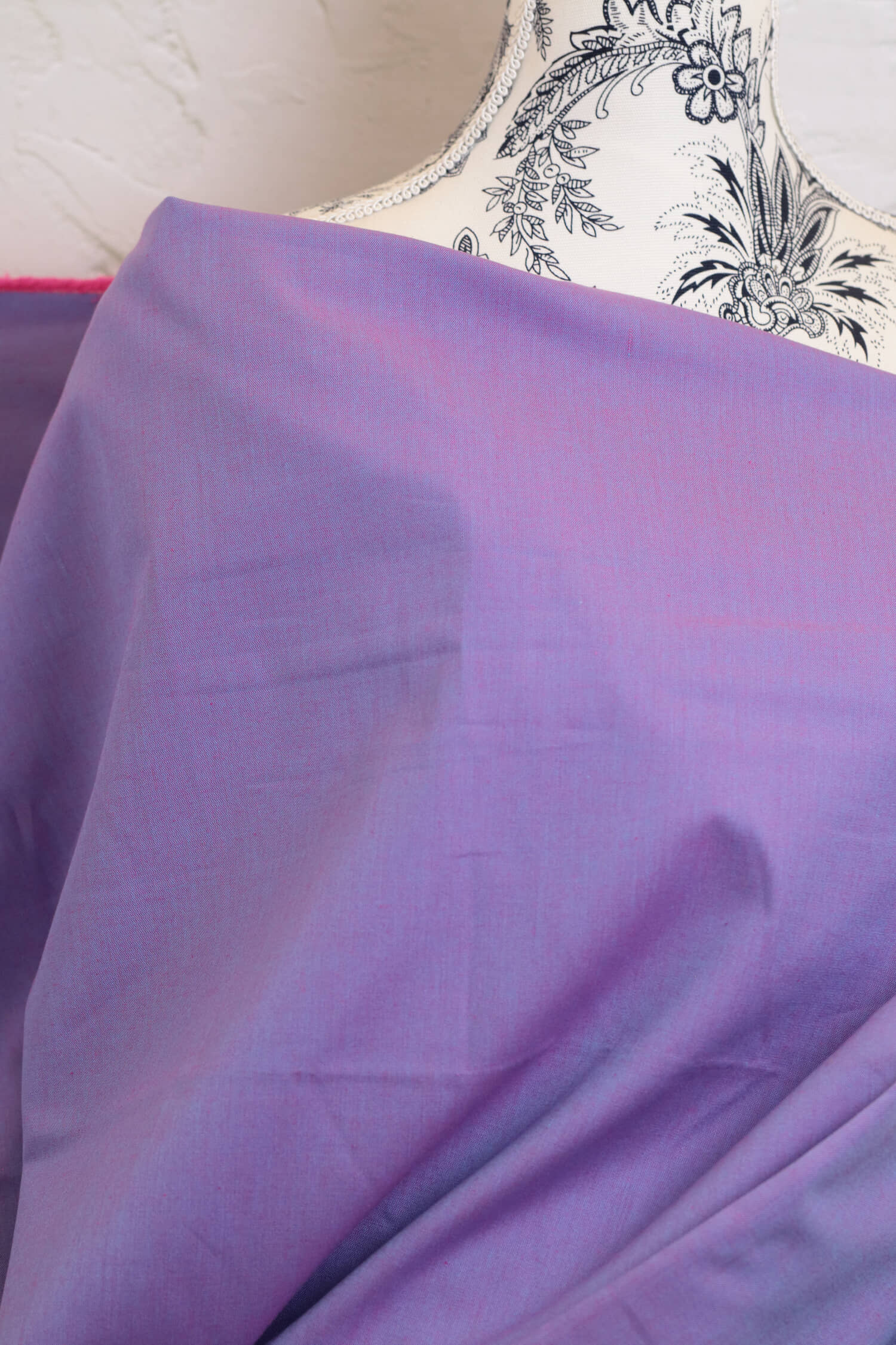 Artisan Cotton Solid by Another Point of View Azure/Magenta