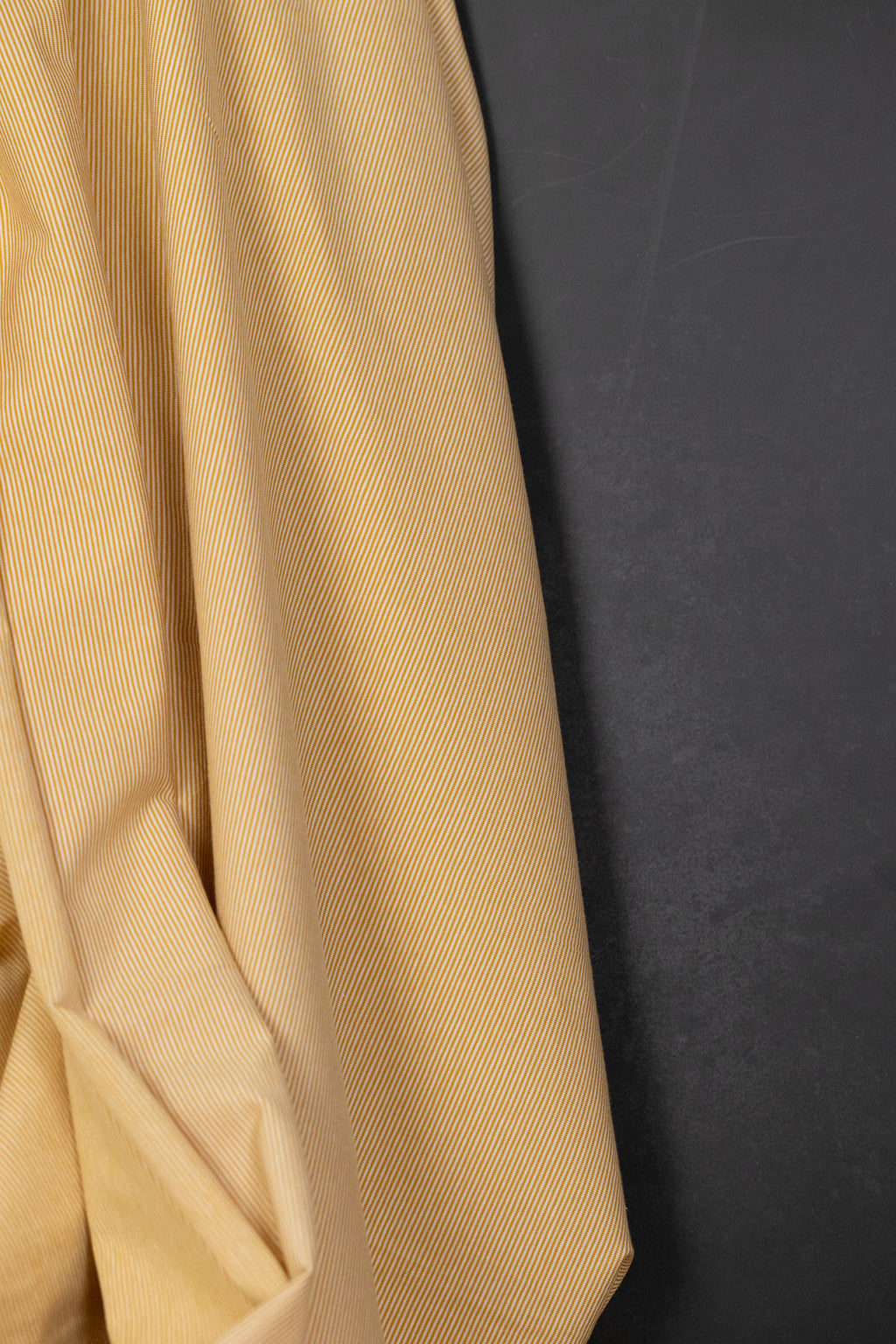 Bella Yarn Dyed Cotton Jersey Goldenrod/White