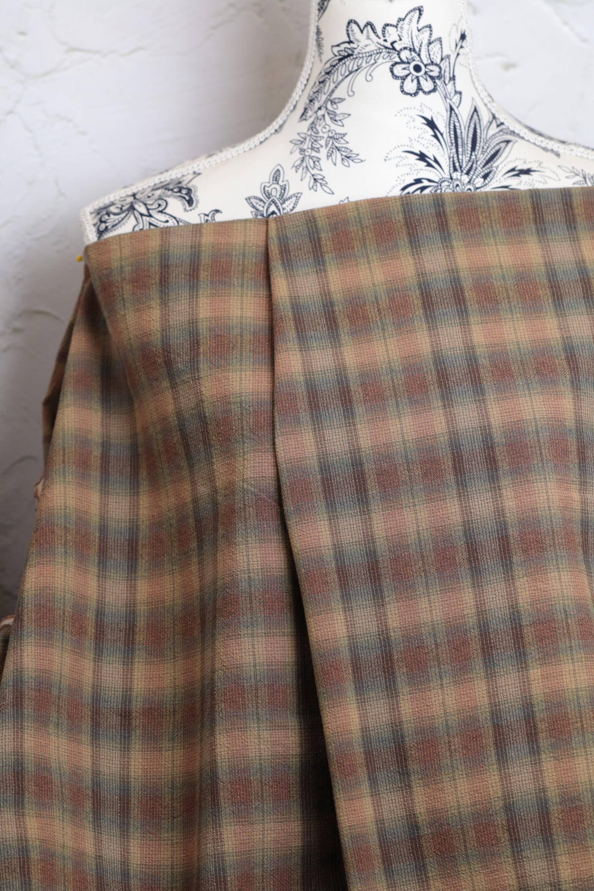 Yarn Dyed Cotton Check Brown/Green