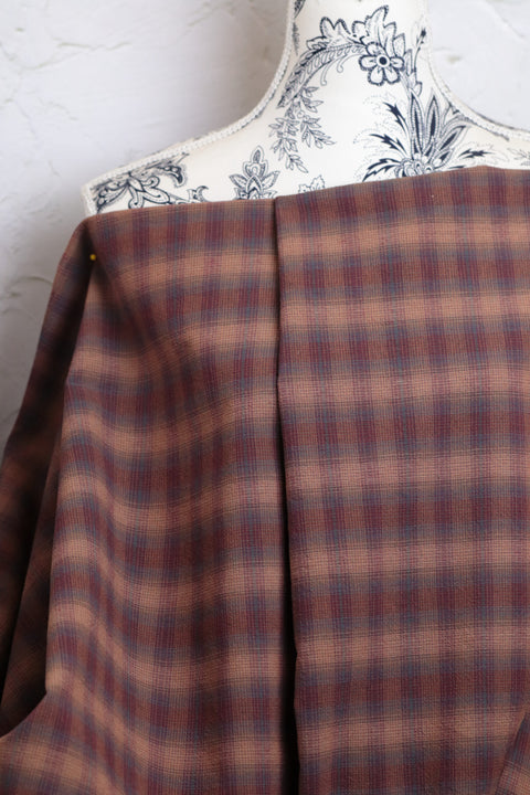 Yarn Dyed Cotton Check Blue/Red