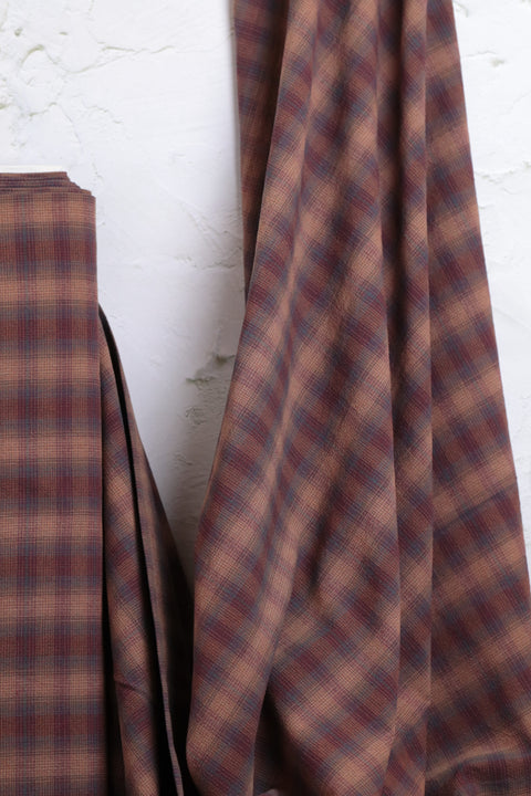 Yarn Dyed Cotton Check Blue/Red