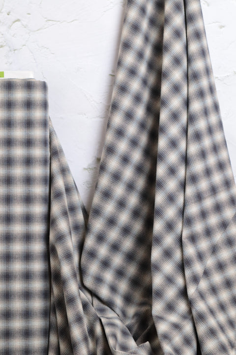 Yarn Dyed Cotton Check Grey/Natural