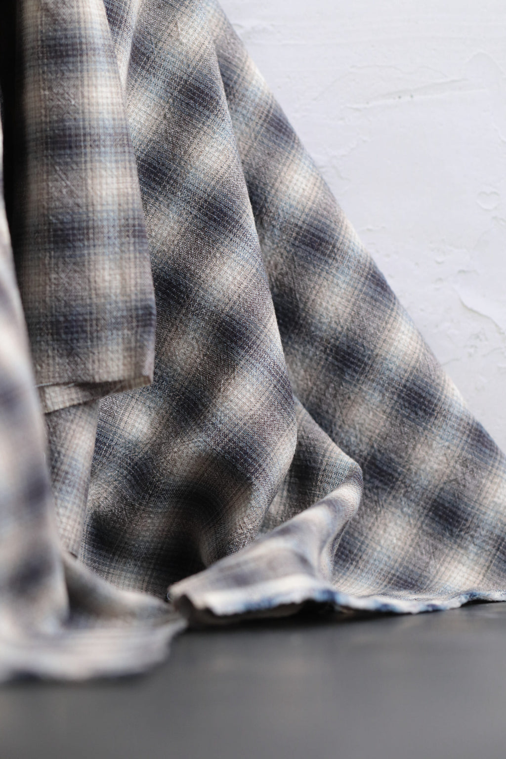Yarn Dyed Cotton Check Grey/Natural