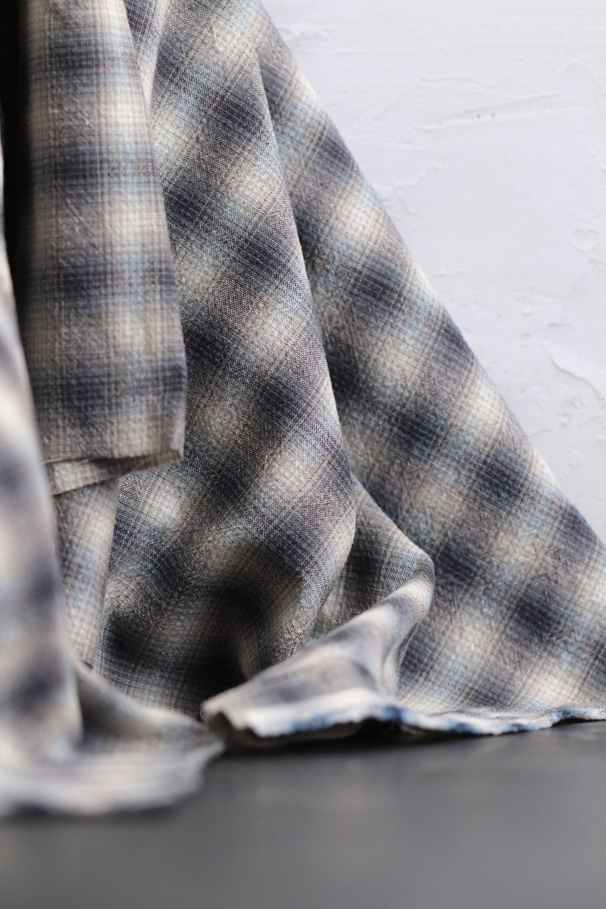 Yarn Dyed Cotton Check Grey/Natural