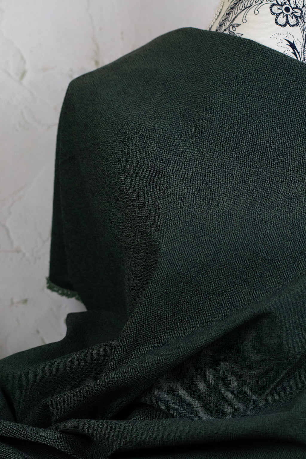 Textured Yarn-Dyed Cotton Twill Teal