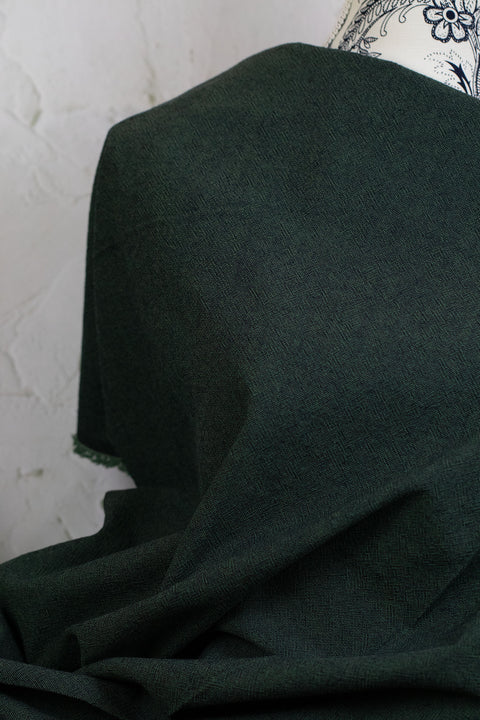 Textured Cotton Twill Teal