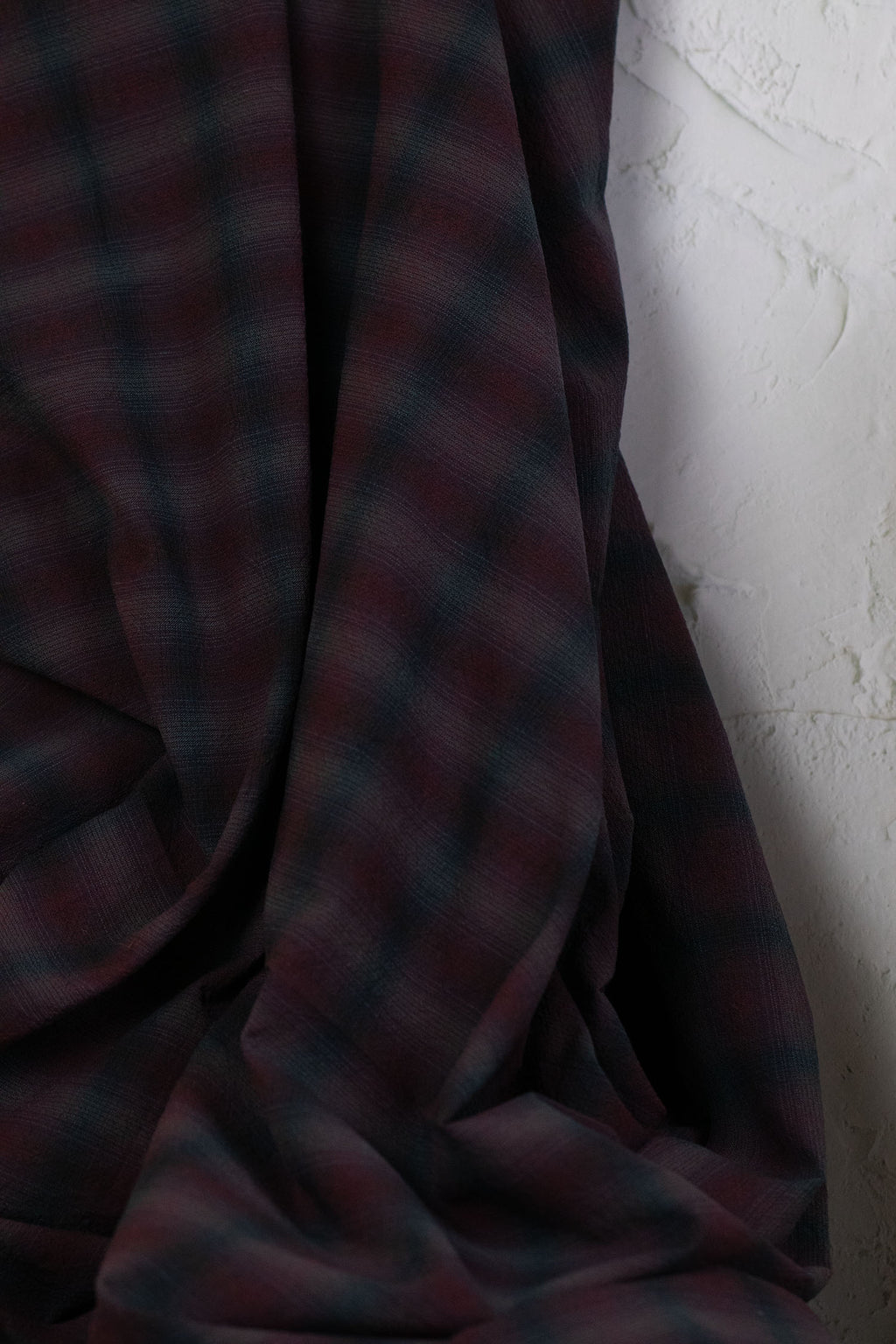 Yarn Dyed Check Cotton Plum/Blue