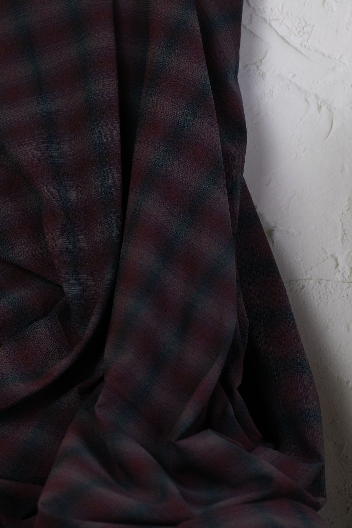 Yarn Dyed Check Cotton Plum/Blue