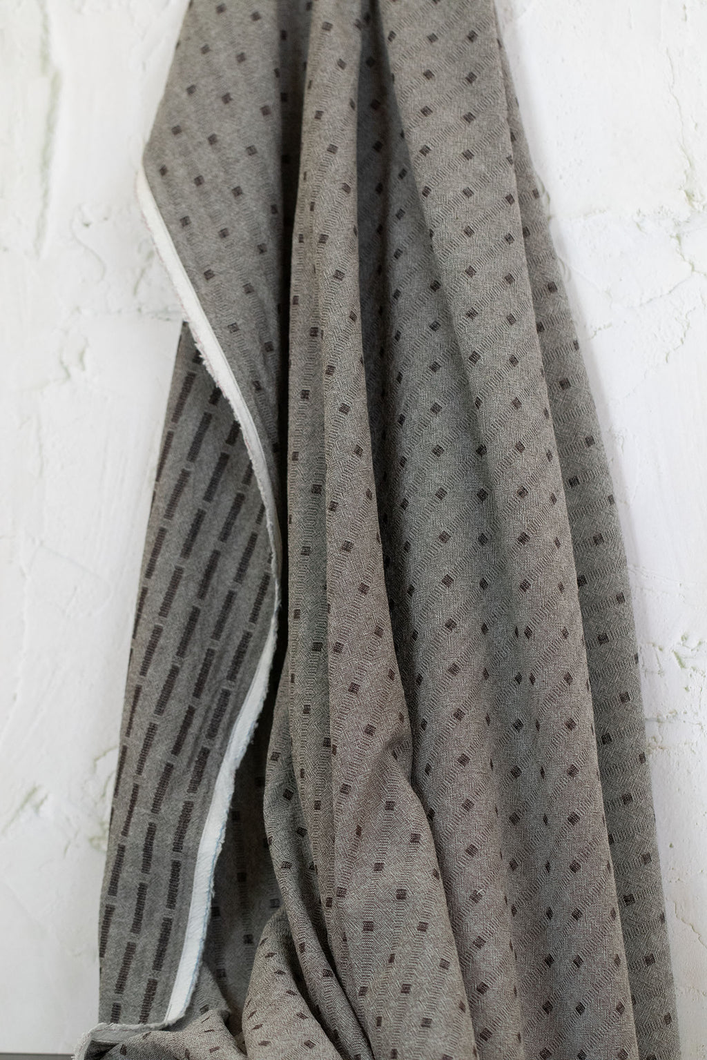 Yarn Dyed Jacquard Cotton Light Grey