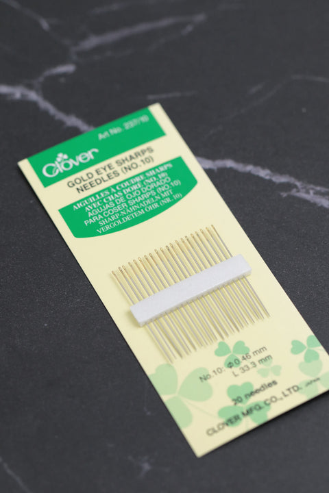 Gold Eye Sharps Needles No.10