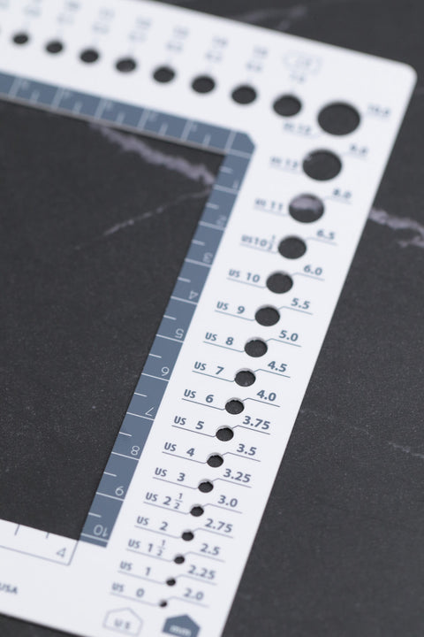 Swatch Ruler and Needle Gauge