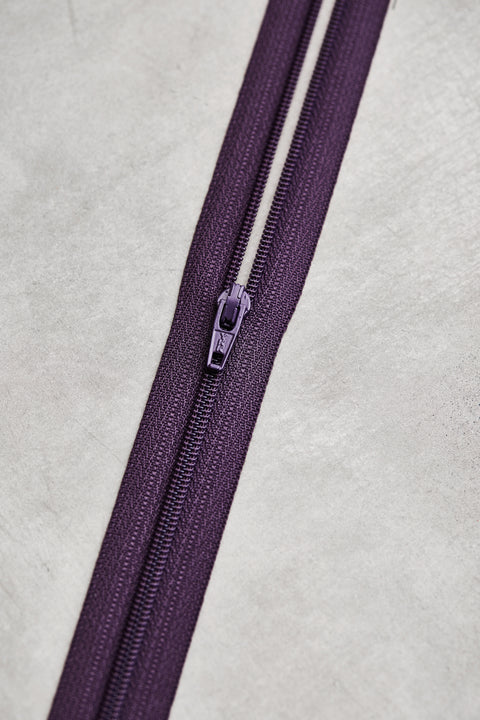 Invisible Zipper 60cm Purple Night