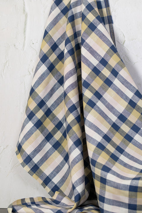 Colette Yarn Dyed Linen Check Multi
