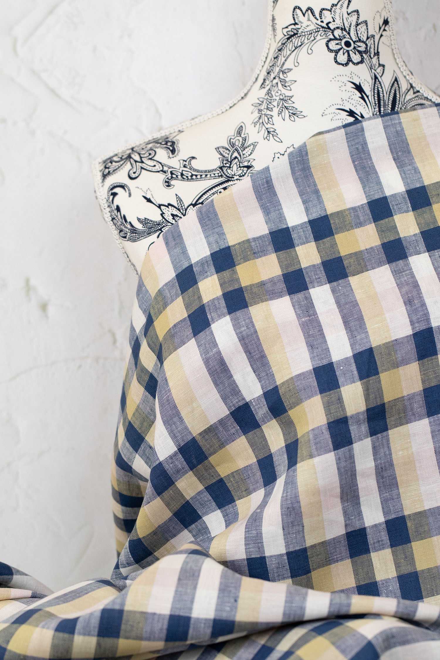 Colette Yarn Dyed Linen Check Multi