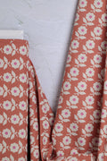 Cotton/Linen Canvas Printed Floral Pink