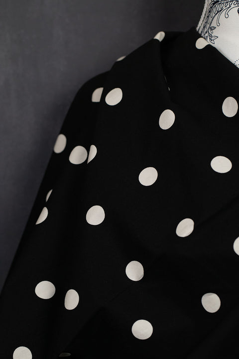 OSKikkä Cotton Printed Spots Black