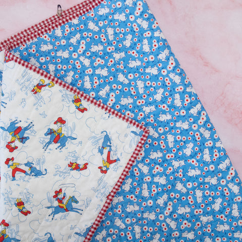 Sample Quilt: Cowboys and Pigs