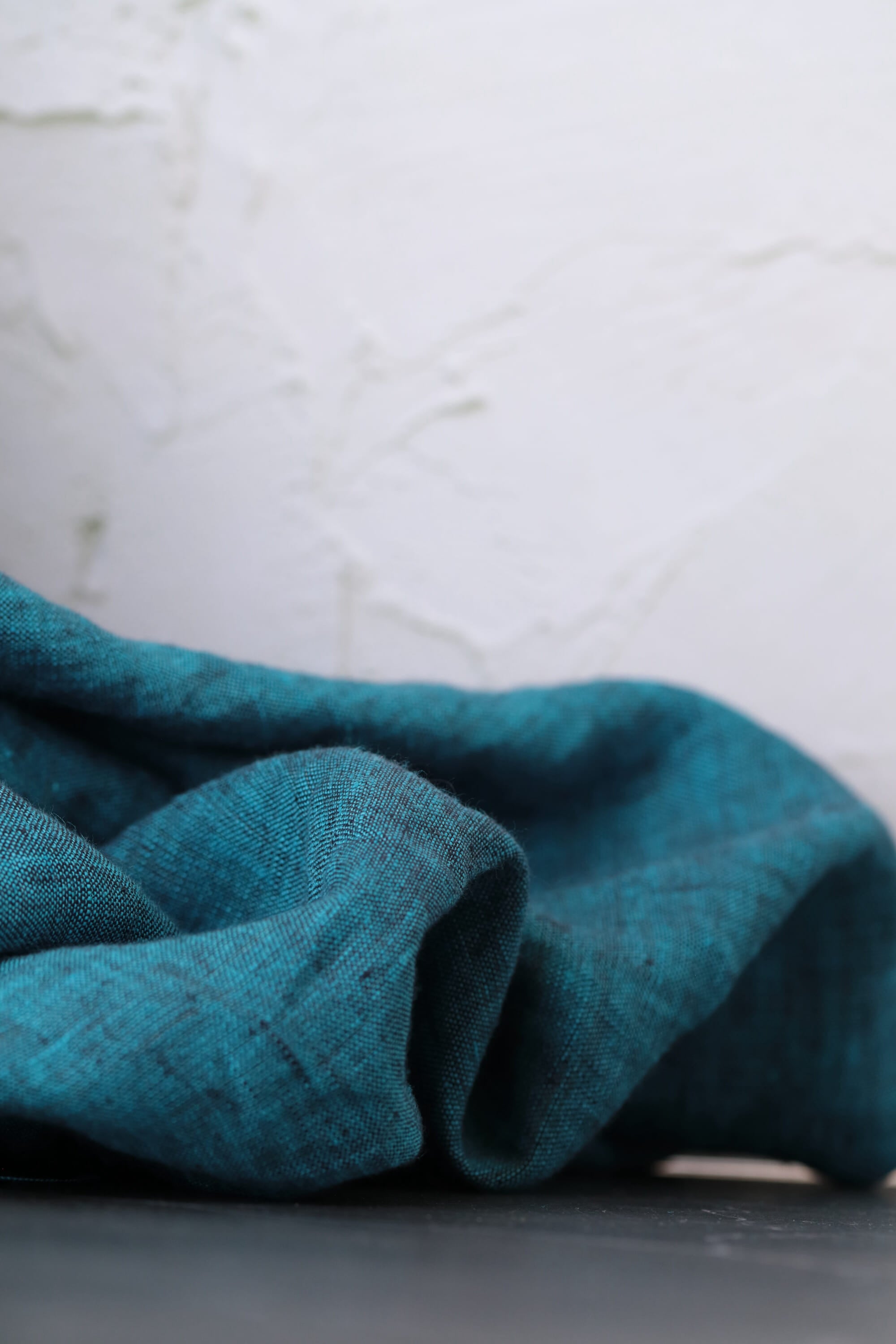 European Yarn Dyed Linen Teal