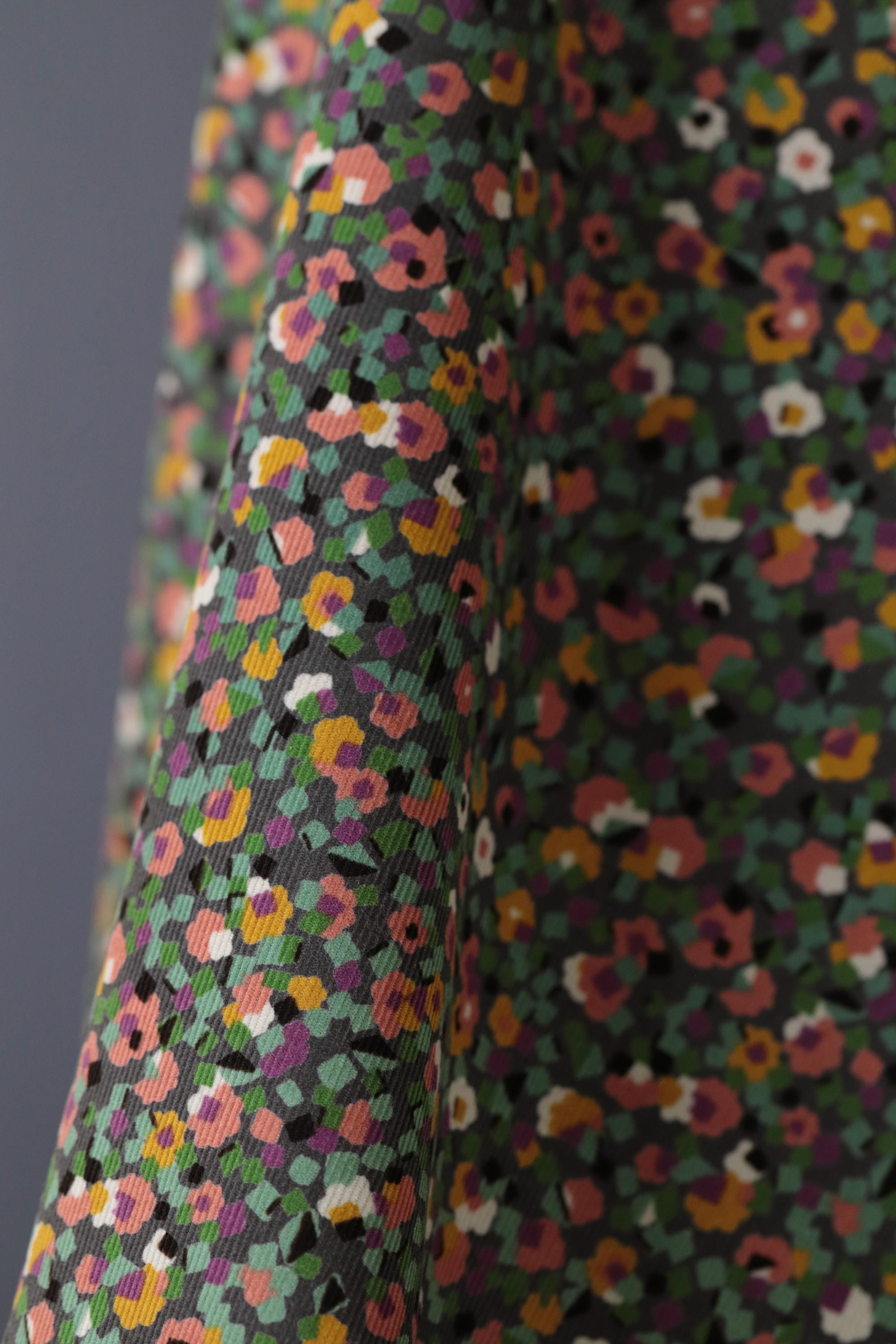 Geometic Floral Corduroy