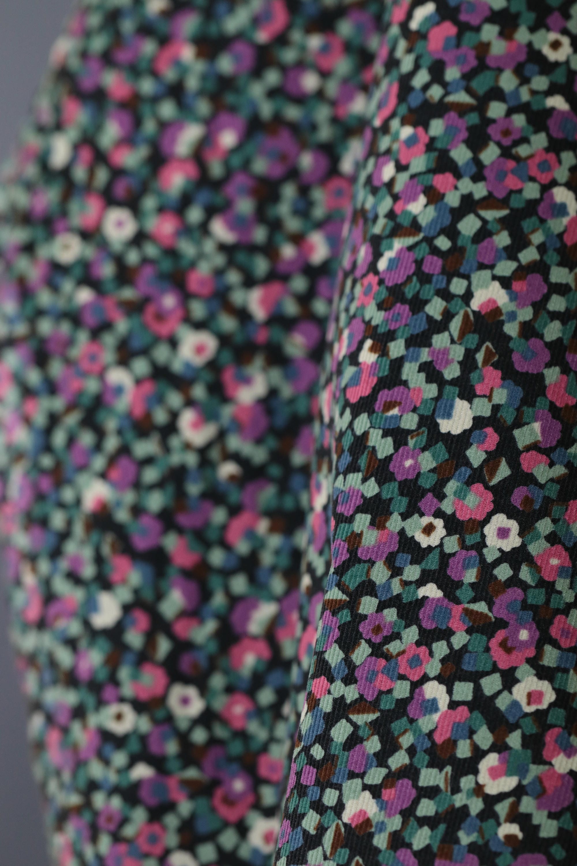 Geometic Floral Corduroy