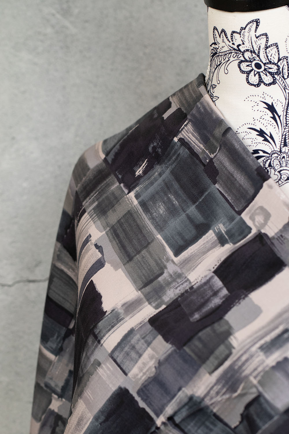OSKikkä Printed Brushed Cotton Grey