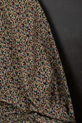 Floral Cotton Printed Corduroy Dark Blue