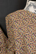 Floral Cotton Printed Corduroy Natural