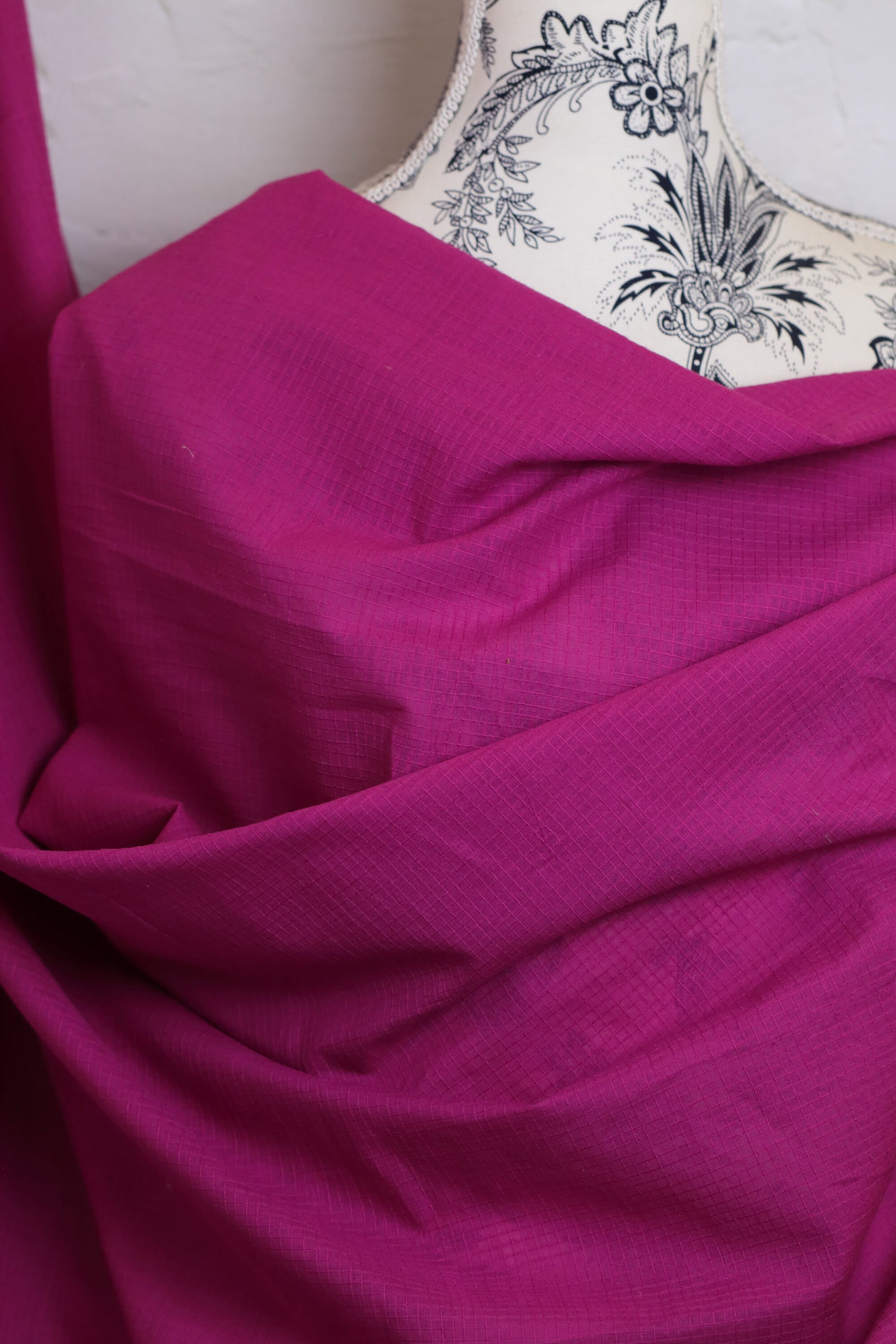 Indian Handwoven Cotton Check Pink