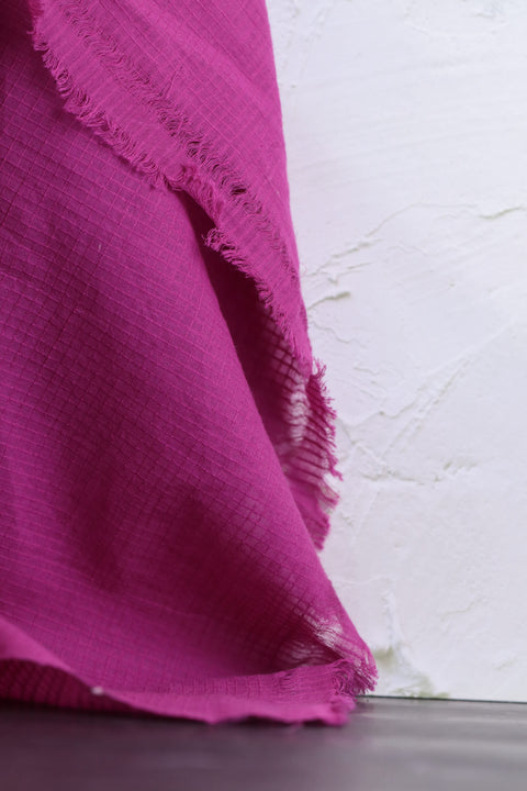 Indian Handwoven Cotton Check Pink