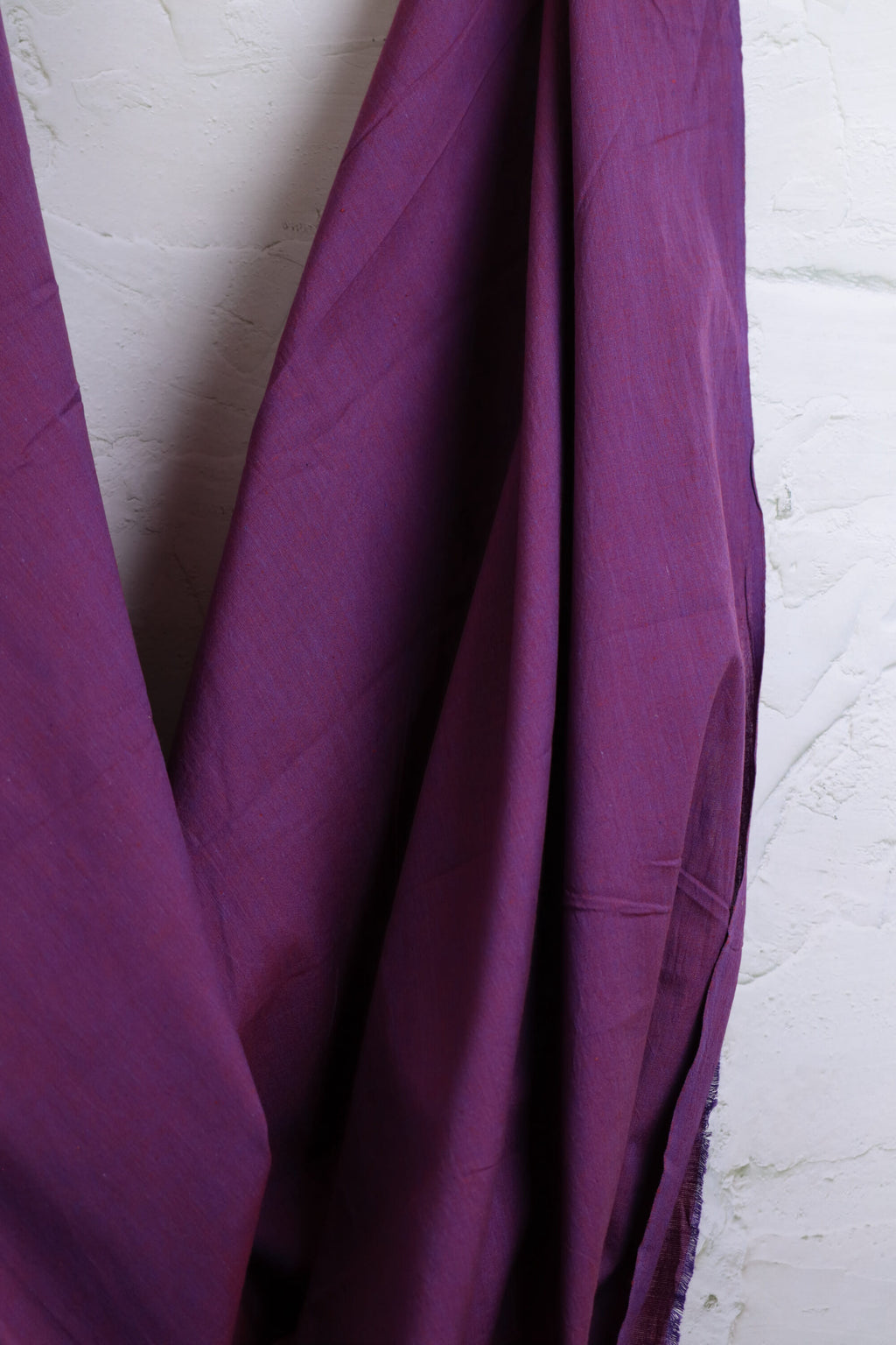 Indian Handwoven Shot Cotton Purple/Red