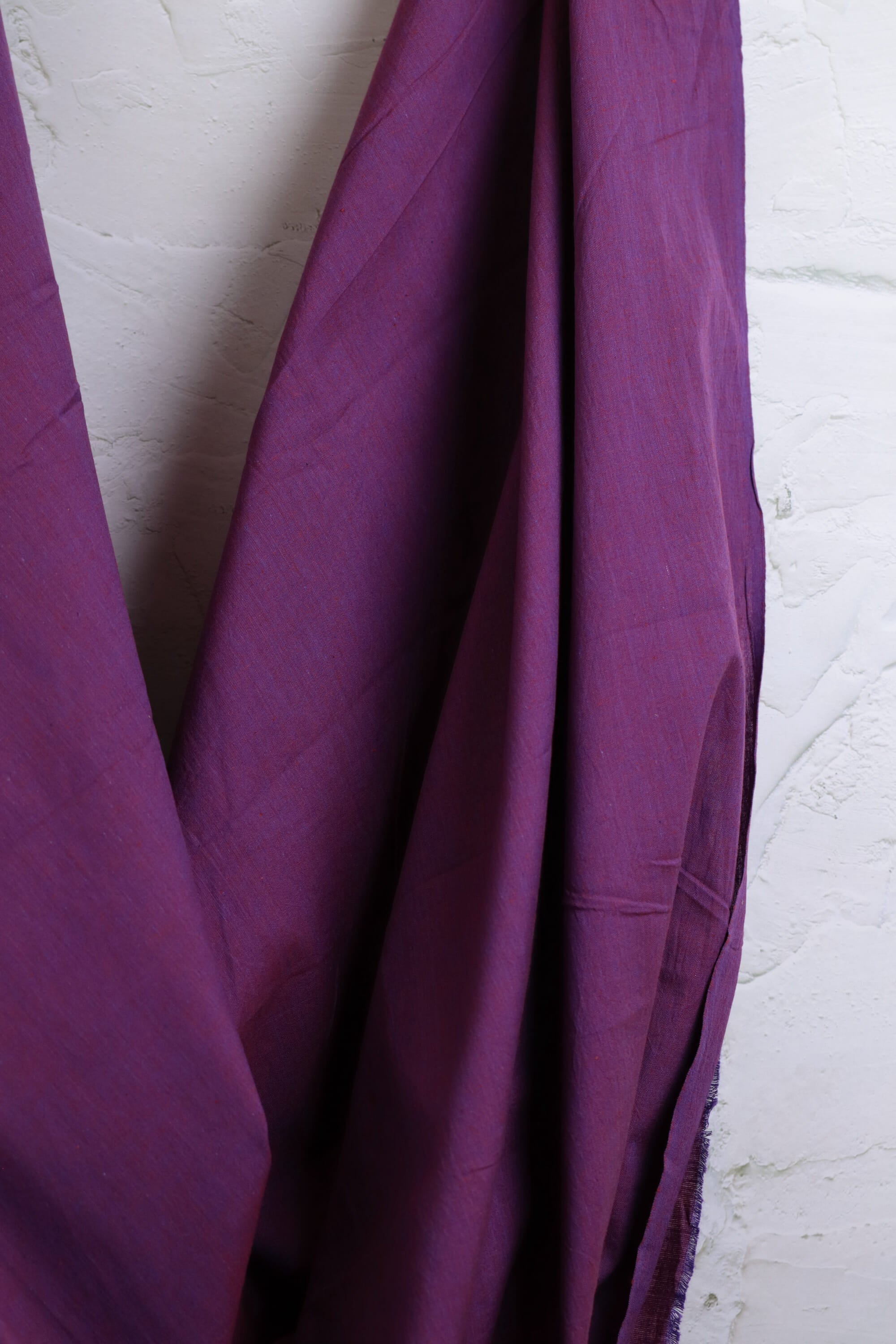 Indian Handwoven Shot Cotton Purple/Red