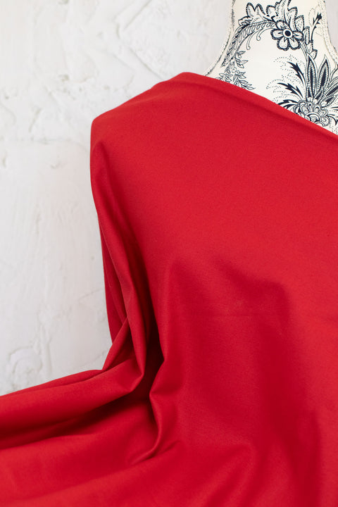 Japanese Cotton Dyed Twill Red