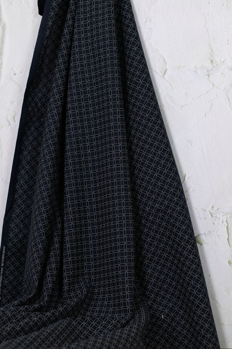 Japanese Indigo Cotton Circle Star