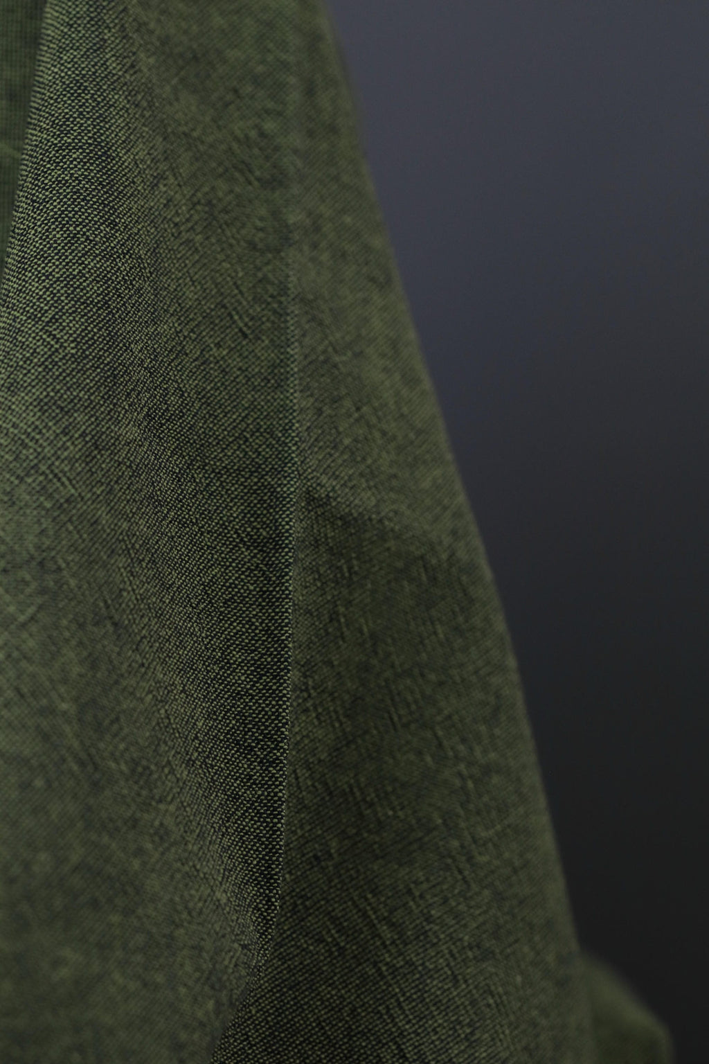 Textured Yarn-Dyed Cotton Twill Dark Lime