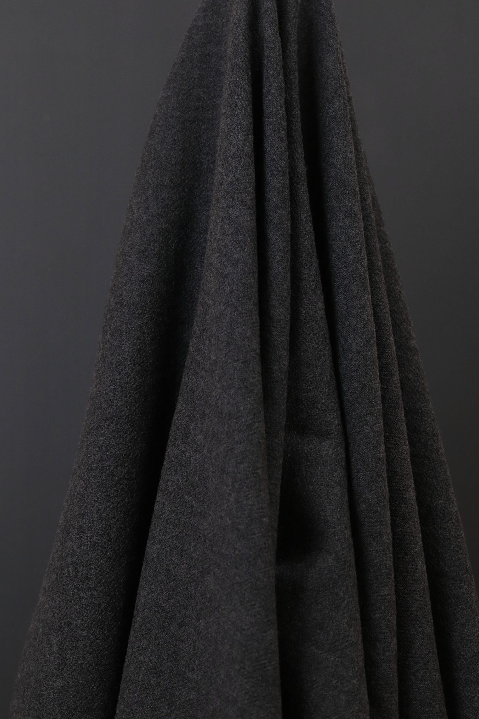 Japanese Worsted Wool Gauze Dark Grey