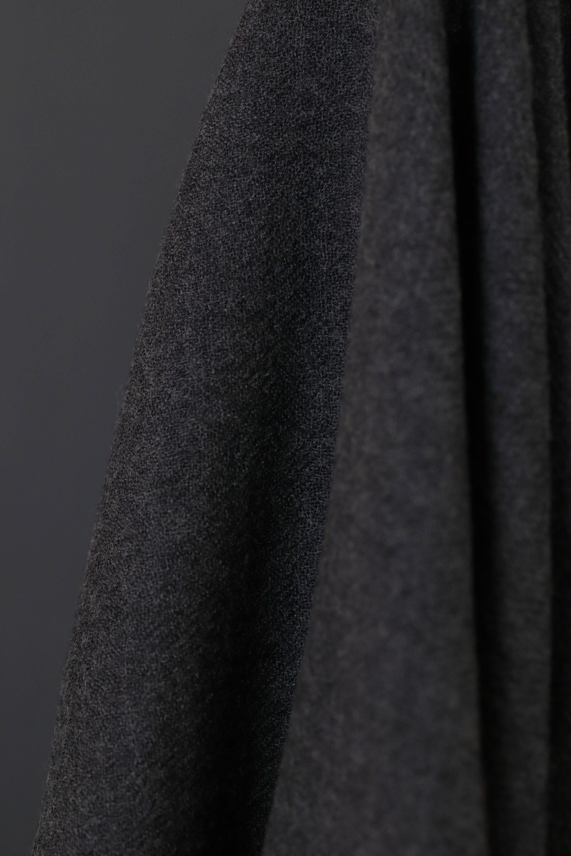 Japanese Worsted Wool Gauze Dark Grey