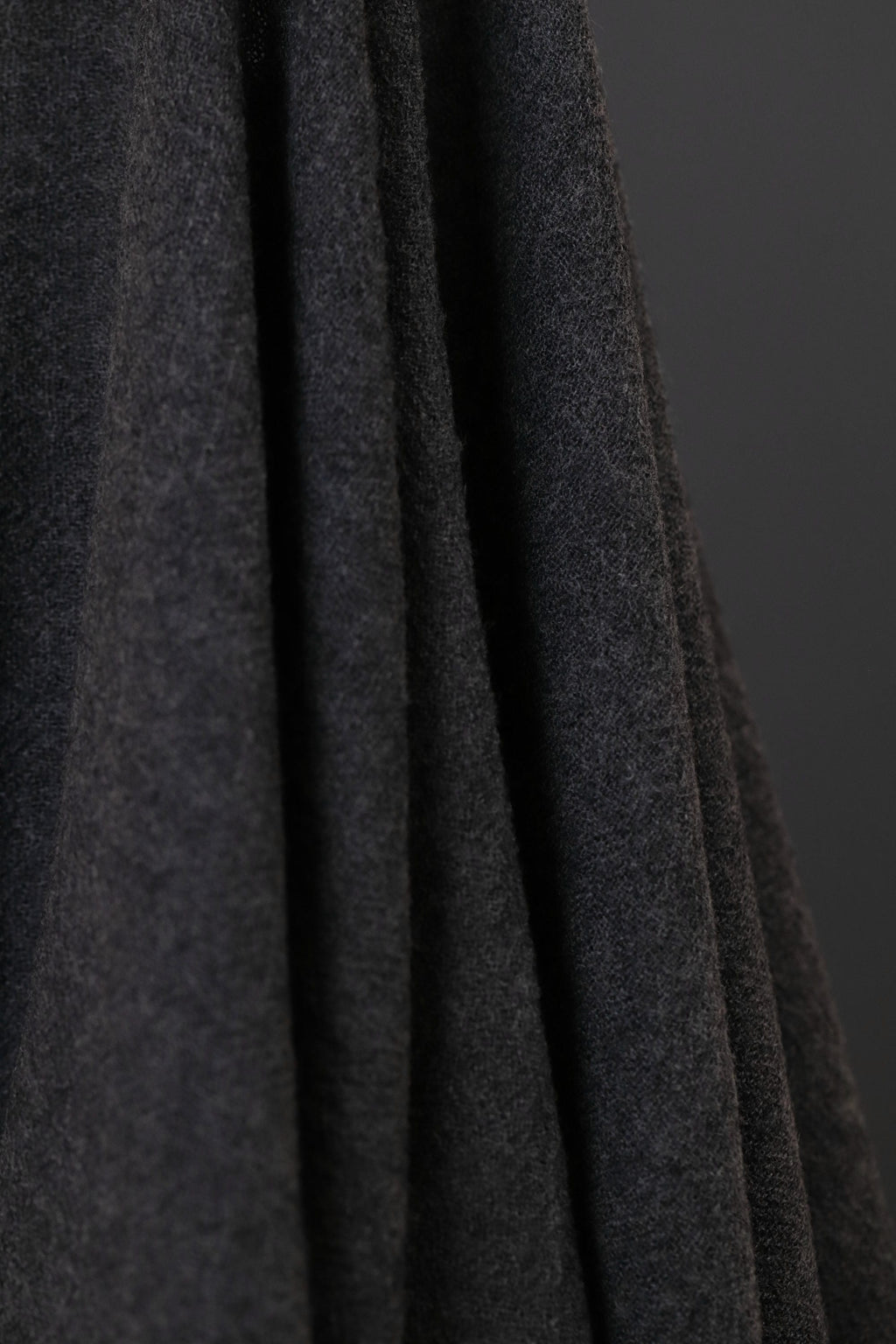 Japanese Worsted Wool Gauze Dark Grey