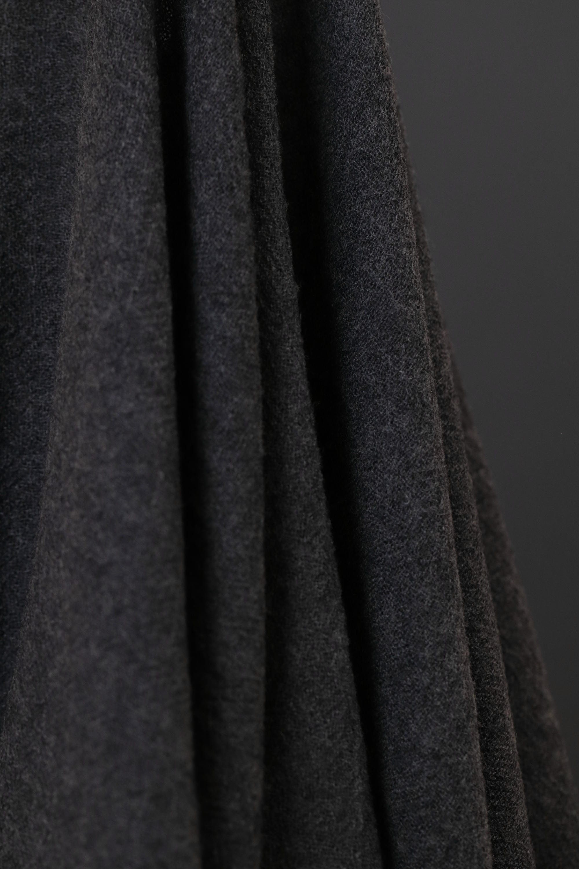 Japanese Worsted Wool Gauze Dark Grey