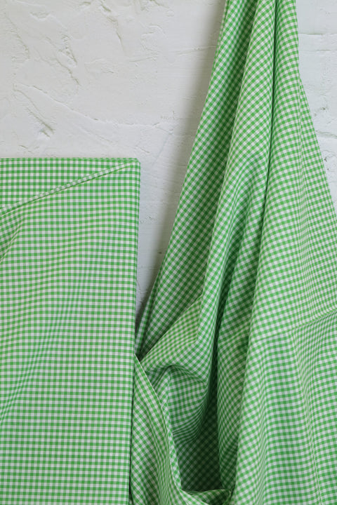 Japanese Yard Dyed Cotton Gingham Green