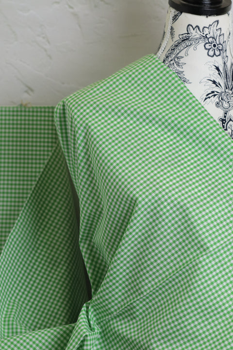 Japanese Yard Dyed Cotton Gingham Green