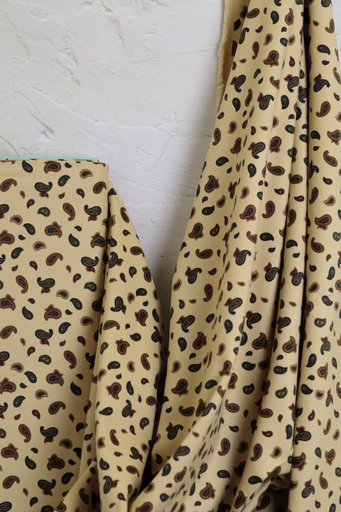 Shirt Call Paisley Corduroy Cream