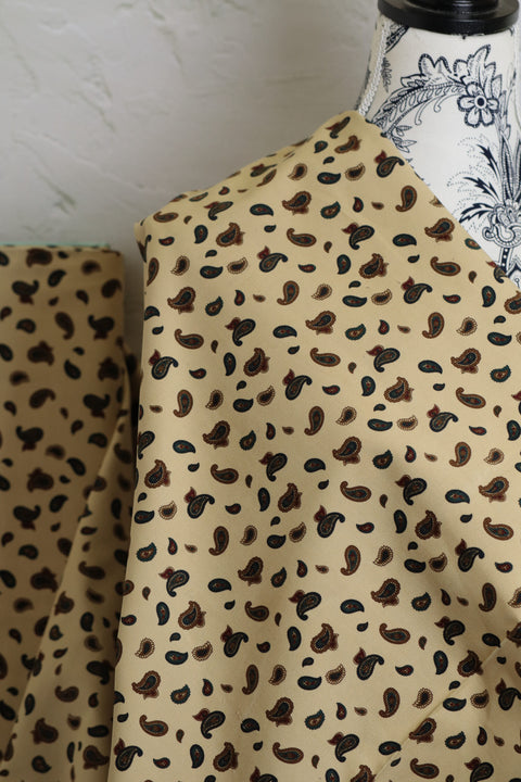 Shirt Call Paisley Corduroy Cream