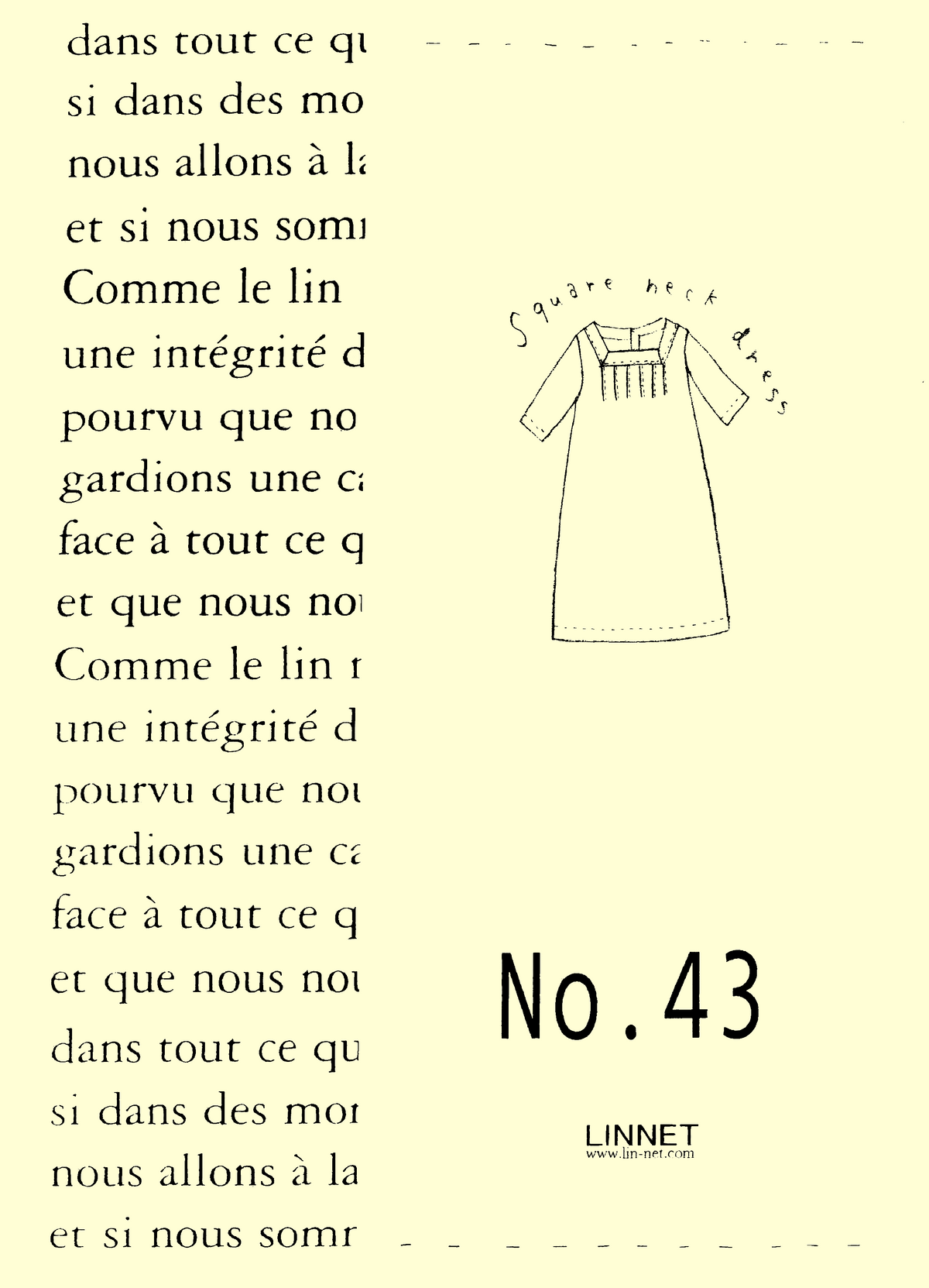 Square Neck Dress #43