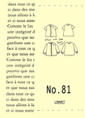 Blouse with Small Square Collar No.81