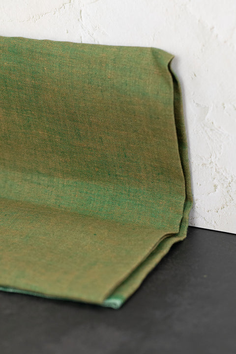Lithuanian Yarn-Dyed Linen Melange Green