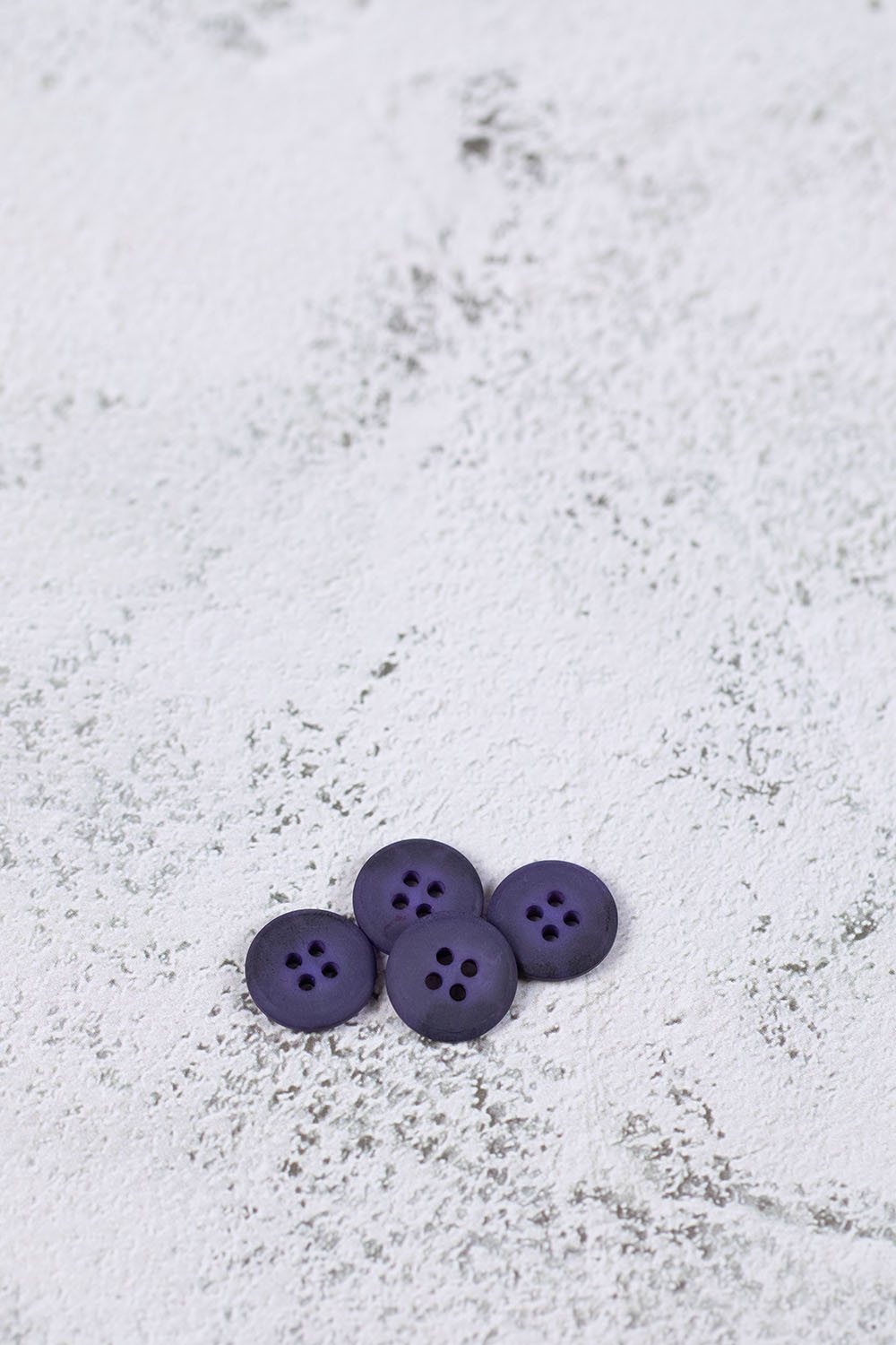 Matte Flat Mottled 4 Hole Purple